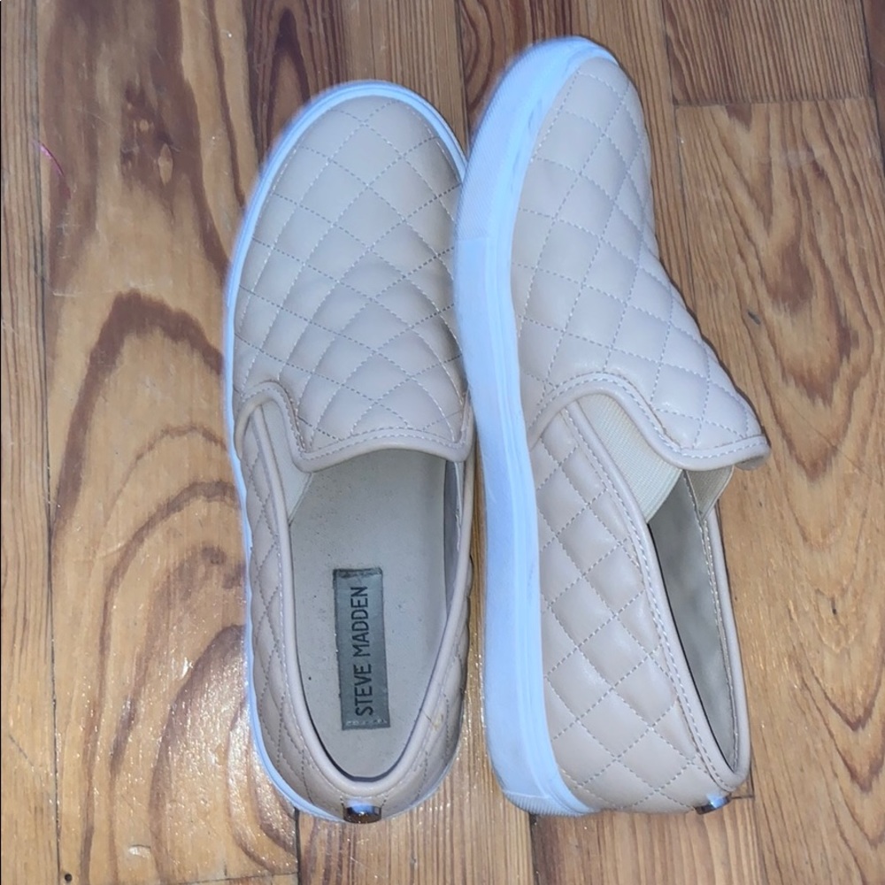 cream steve madden shoes
